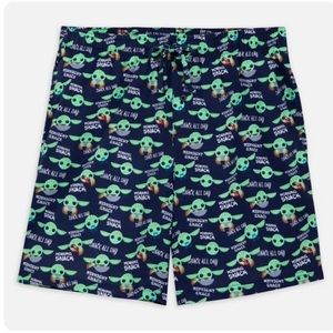 Disney Star Wars Grogu Lounge / Pajama Shorts Sleep Shorts / Size XX-LARGE